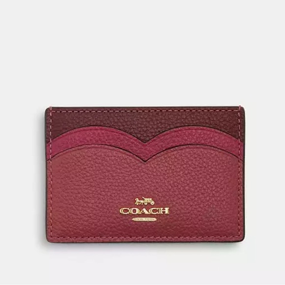 Coach Heart Card Case Rouge Multi - Picture 13 of 13